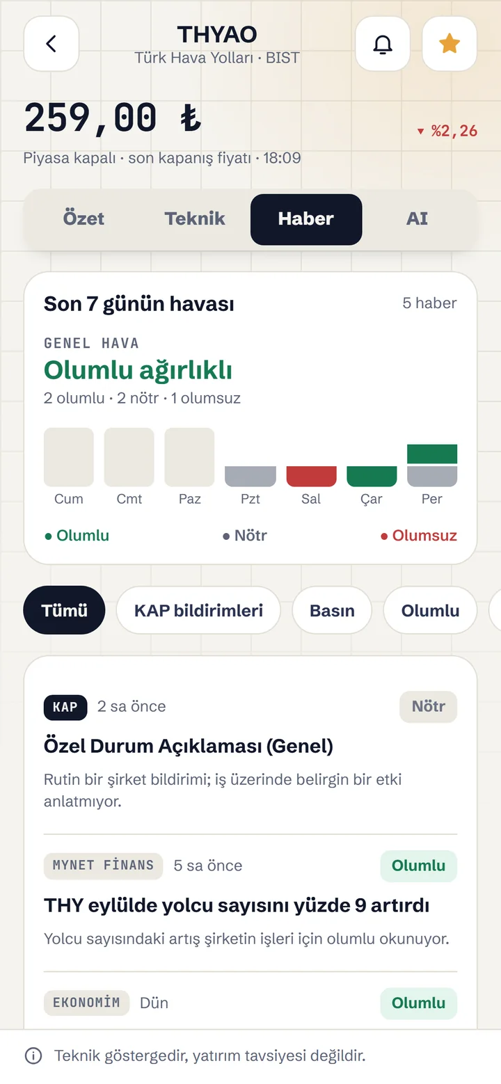 Hisse haberleri